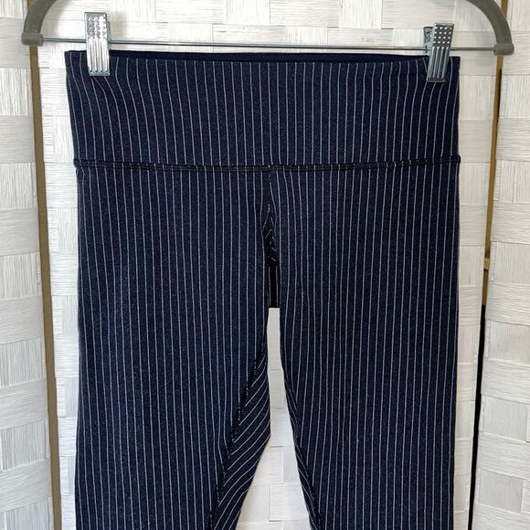 Lululemon Wunder Under Leggings Women’s Size 4 Pinstripe Athleisure Soft - Picture 3 of 8